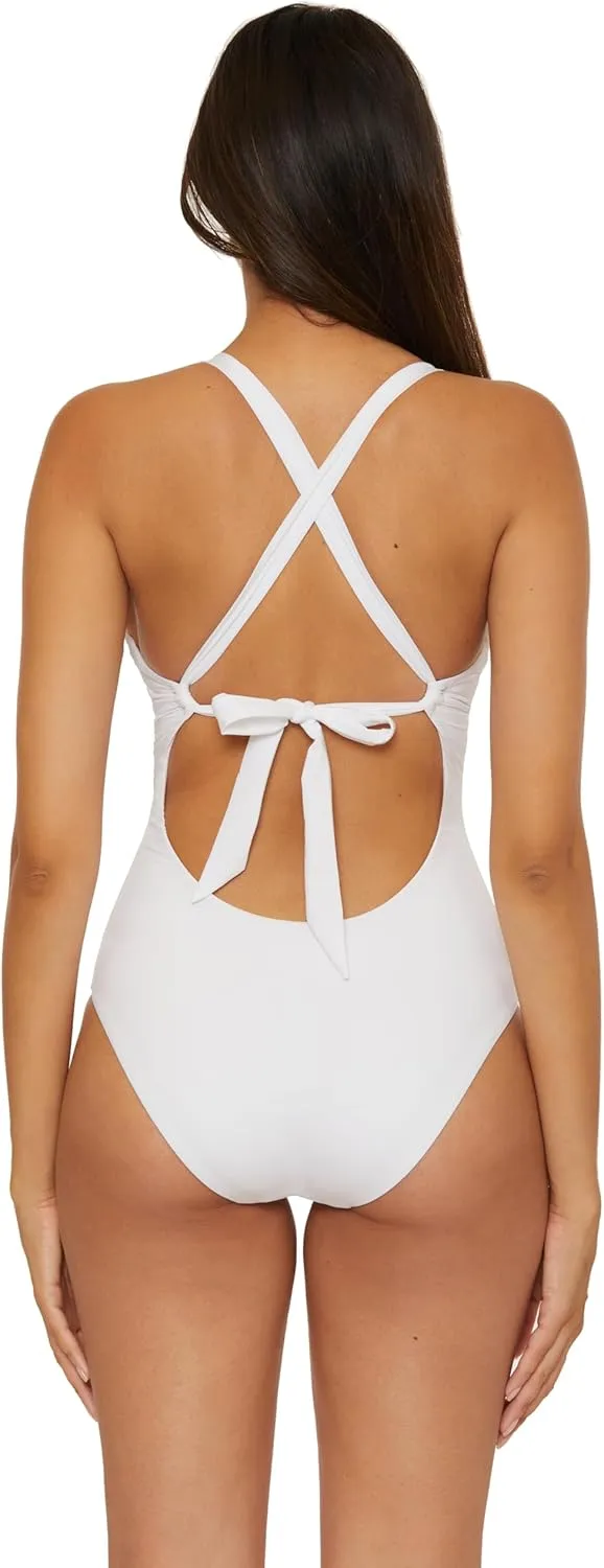 BECCA Women's Marble Canyon One Piece Swimsuit, Adjustable, Bathing Suits