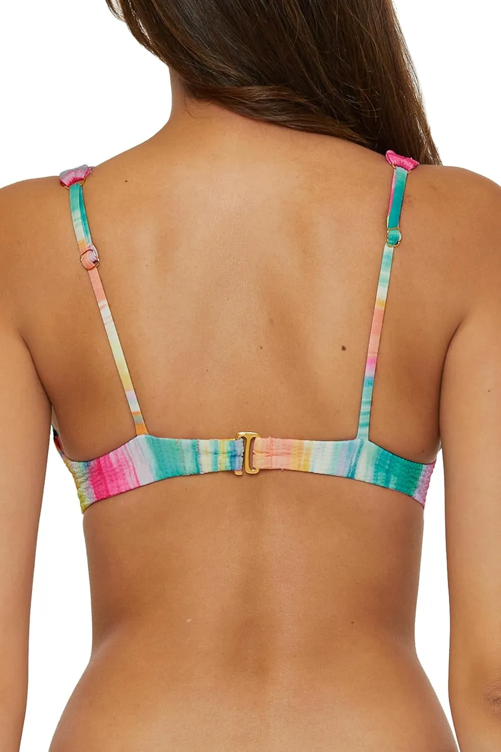BECCA Women's Verano Underwire Bikini Top, Adjustable, Swimwear Separates