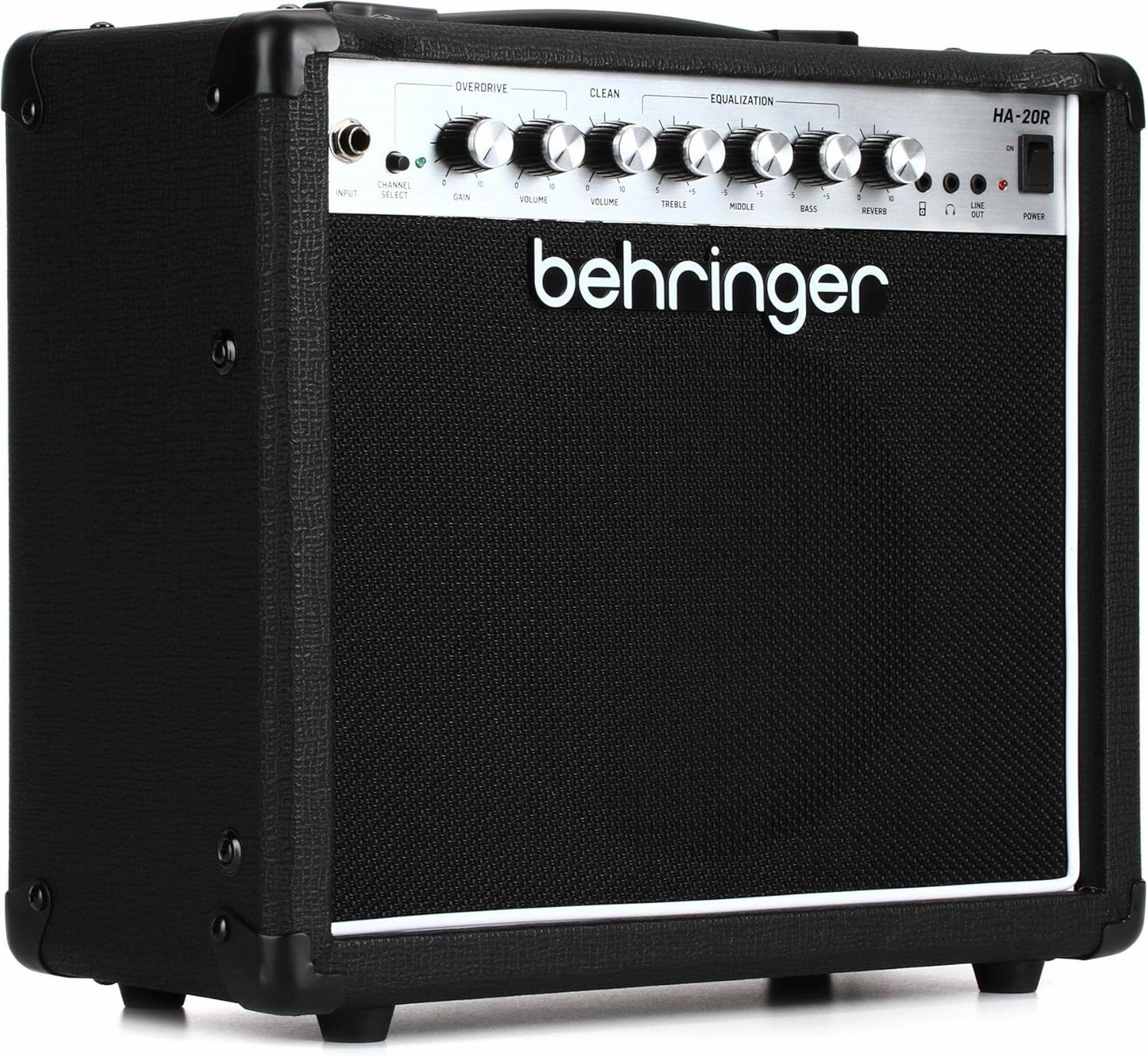 BEHRINGER HA-20R 8-inch Speaker Guitar Combo Amp 20-Watt with 2 Independent Channels, Revolutionary VTC Technology, Real Spring Reverb and Custom Bugera