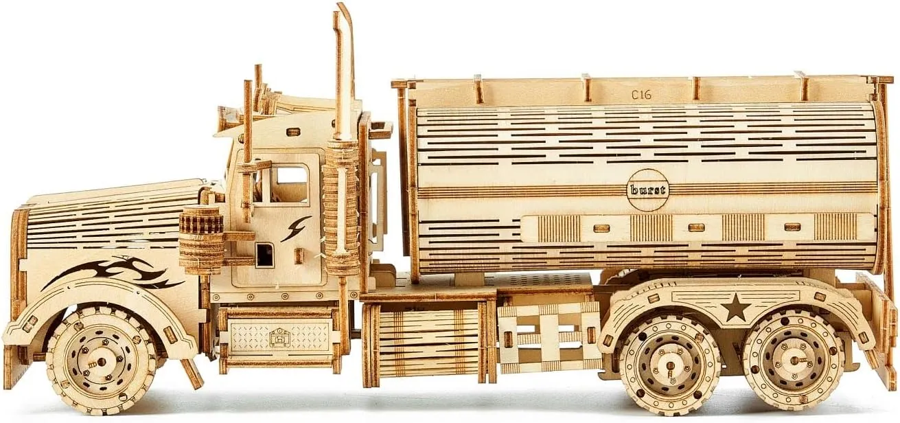 bennama 3D Wooden Puzzles Truck Model Kits, Brainteaser and Puzzle for Christmas/Birthday,Gifts for Adults and Teens to Build Combination