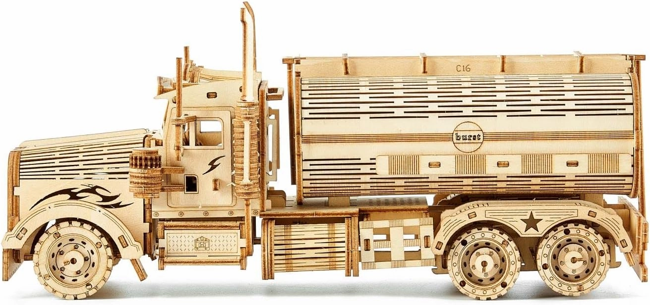 bennama 3D Wooden Puzzles Truck Model Kits, Brainteaser and Puzzle for Christmas/Birthday,Gifts for Adults and Teens to Build Combination