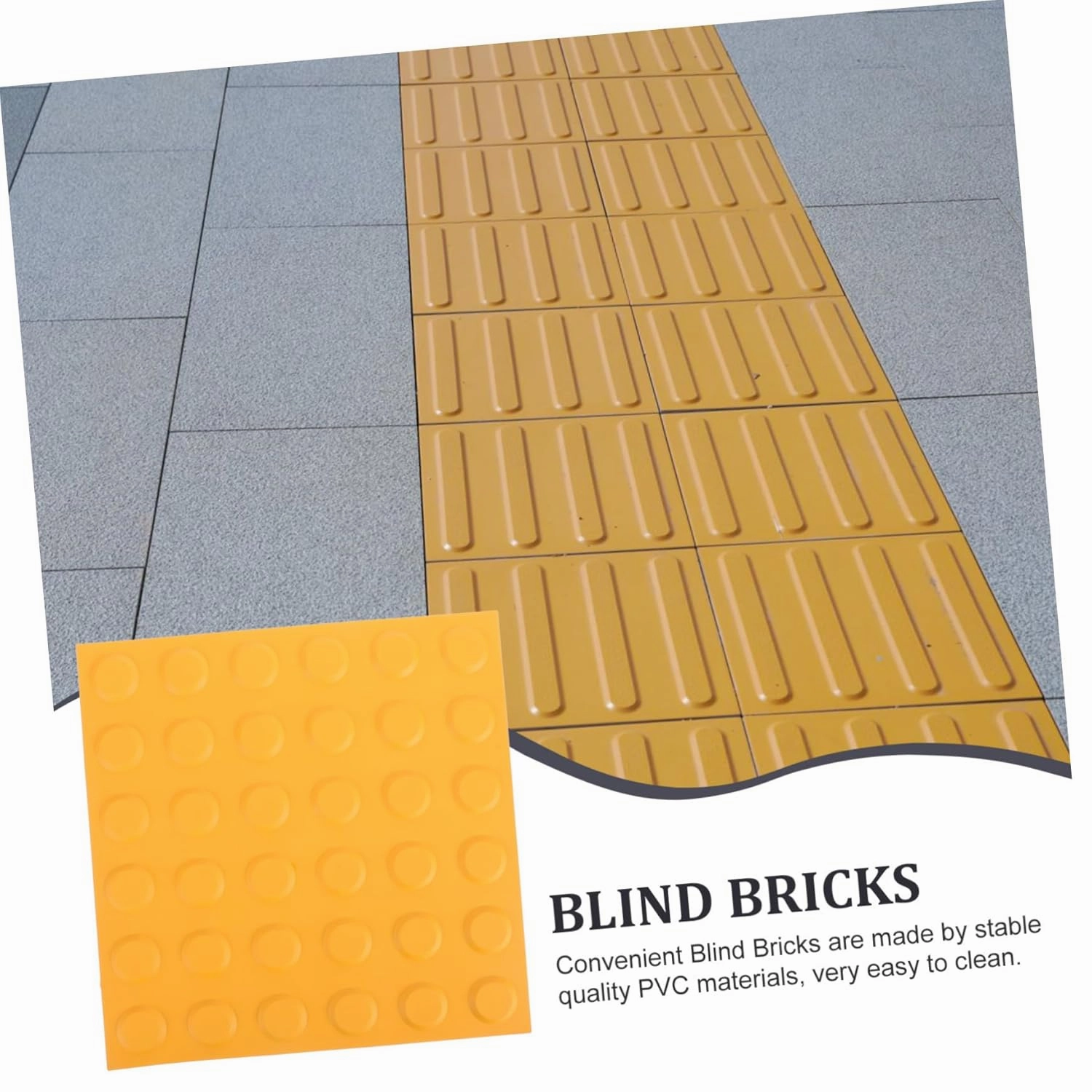Blind Bricks Bump Dots for Visually Impaired Practical Pavement Stickers for Pathways