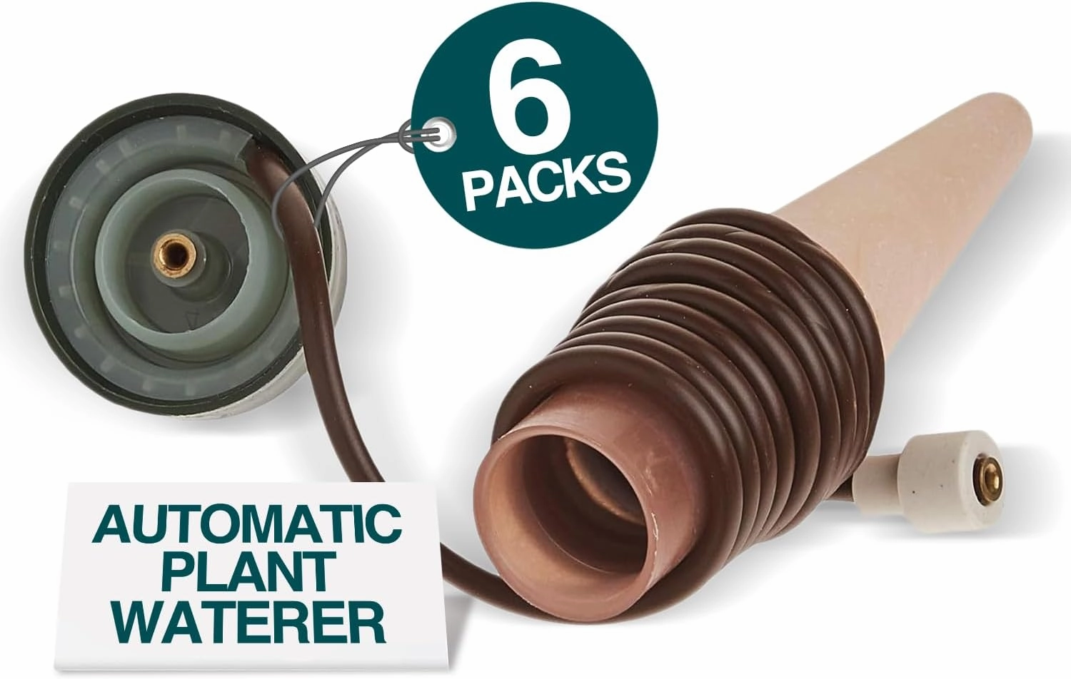 Blumat Classic Plant Watering Stakes - Self-Watering Insert for Indoor and Outdoor Plants - Automatic Slow Release Irrigation System for Potted Plants - Houseplant Care Device (6 Packs)