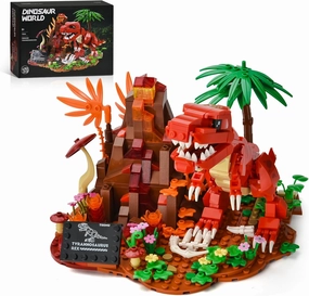BNG Dinosaur Building Set for Adults, Tyrannosaurus Rex Plant Collection Toys, Jurassic Animal Desktop Decoration, Idea Gift for Teen Boys 8  (559PCS)