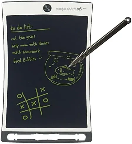 Boogie Board Jot Reusable Writing Tablet for Adults, 8.5 Digital Notebook with Instant Erase, Digital Notepad with Magnets, Note Taking Tablet for Work or School, Bahama Blue