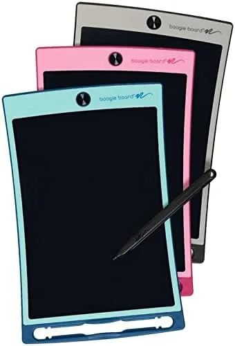 Boogie Board Jot Reusable Writing Tablet for Adults, 8.5 Digital Notebook with Instant Erase, Digital Notepad with Magnets, Note Taking Tablet for Work or School, Bahama Blue