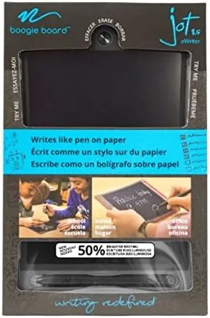 Boogie Board Jot Reusable Writing Tablet for Adults, 8.5 Digital Notebook with Instant Erase, Digital Notepad with Magnets, Note Taking Tablet for Work or School, Bahama Blue
