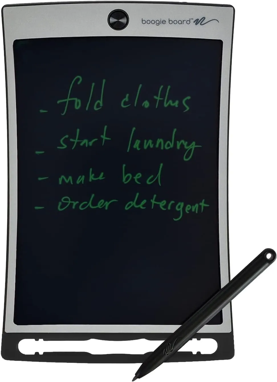 Boogie Board Jot Reusable Writing Tablet for Adults, 8.5 Digital Notebook with Instant Erase, Digital Notepad with Magnets, Note Taking Tablet for Work or School, Lunar Gray