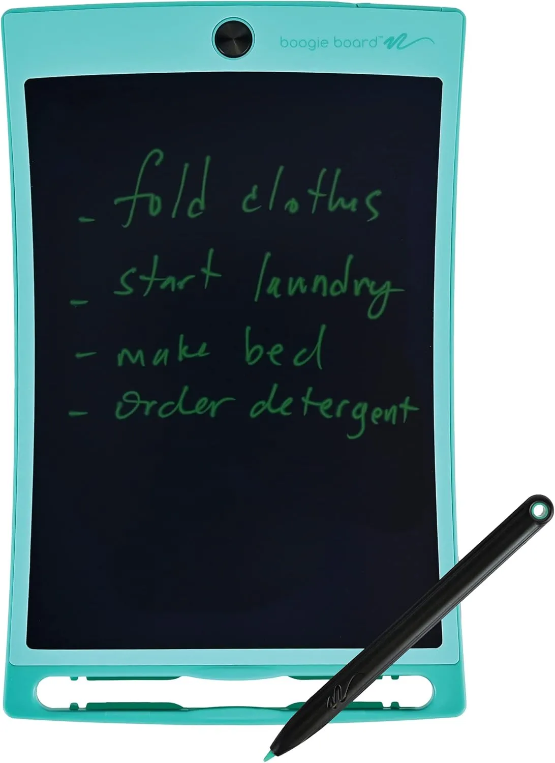 Boogie Board Jot Reusable Writing Tablet for Adults, 8.5 Digital Notebook with Instant Erase, Digital Notepad with Magnets, Note Taking Tablet for Work or School, Teal
