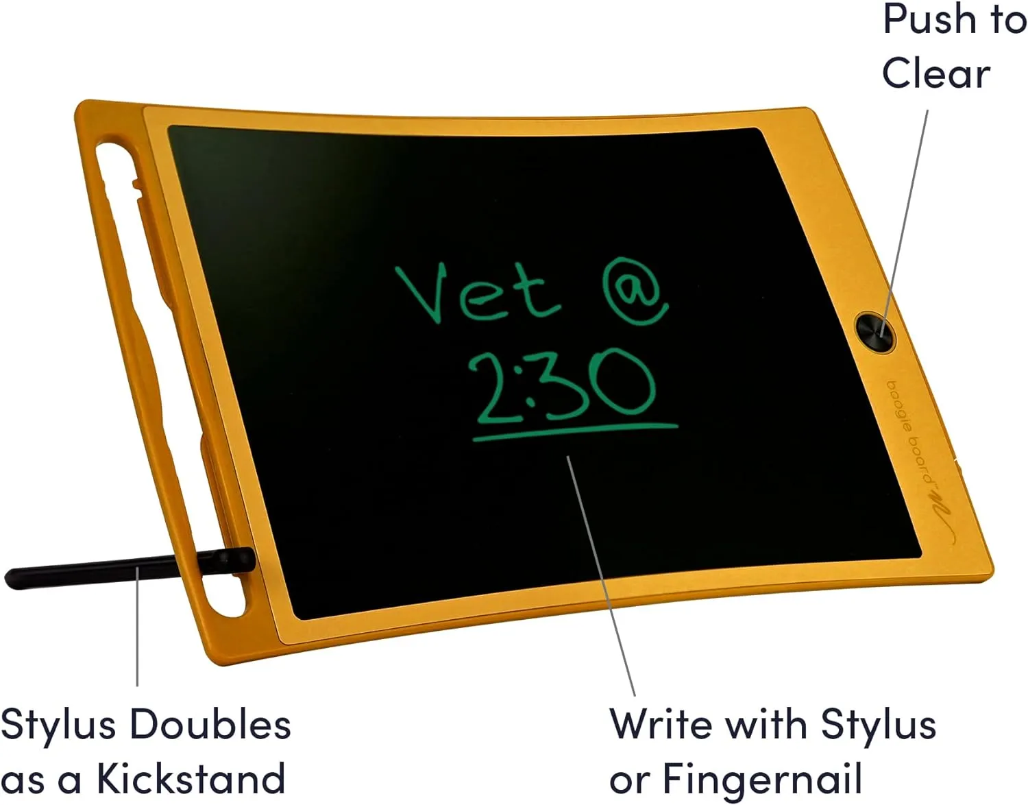 Boogie Board Jot Reusable Writing Tablet for Adults, 8.5 Digital Notebook with Instant Erase, Digital Notepad with Magnets, Note Taking Tablet for Work or School, Teal