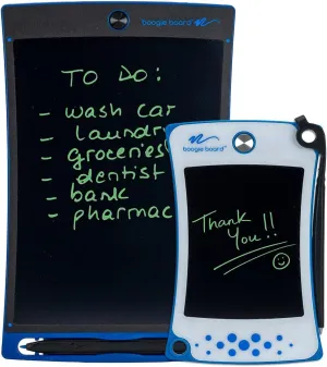 Boogie Board Jot Starter Kit with Reusable Writing Tablet (8.5 in) and Pocket Notepad (4.5 in), Blue