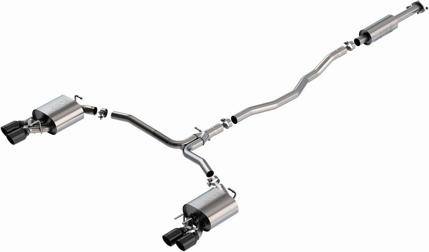 BORLA 140823BC Cat-Back Performance Exhaust System for 2018-2024 Toyota Camry XSE 3.5L V6 Automatic Transmission Front Wheel Drive 4 Door.