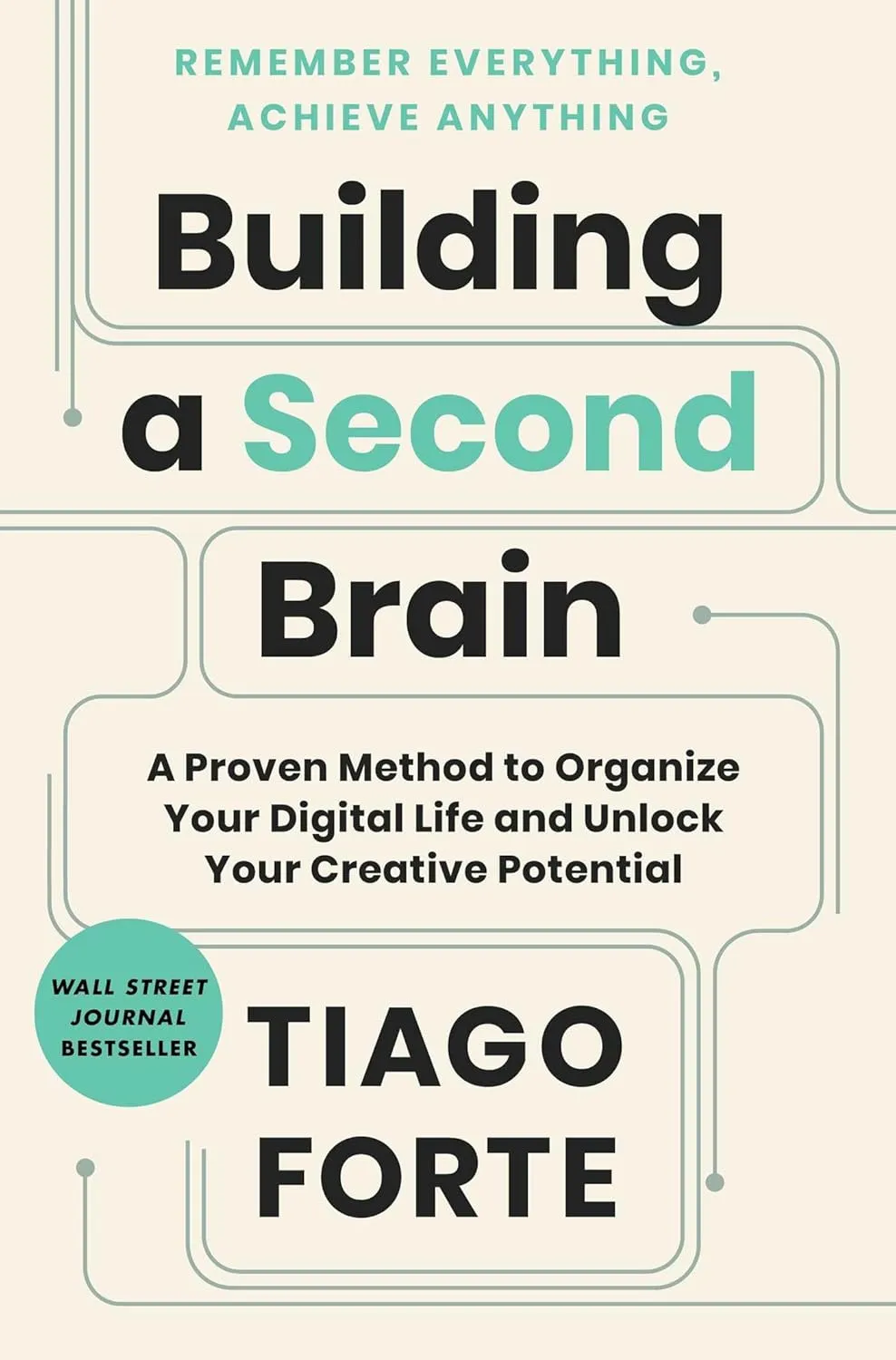 Building a Second Brain: A Proven Method to Organize Your Digital Life and Unlock Your Creative Potential Hardcover – June 14, 2022