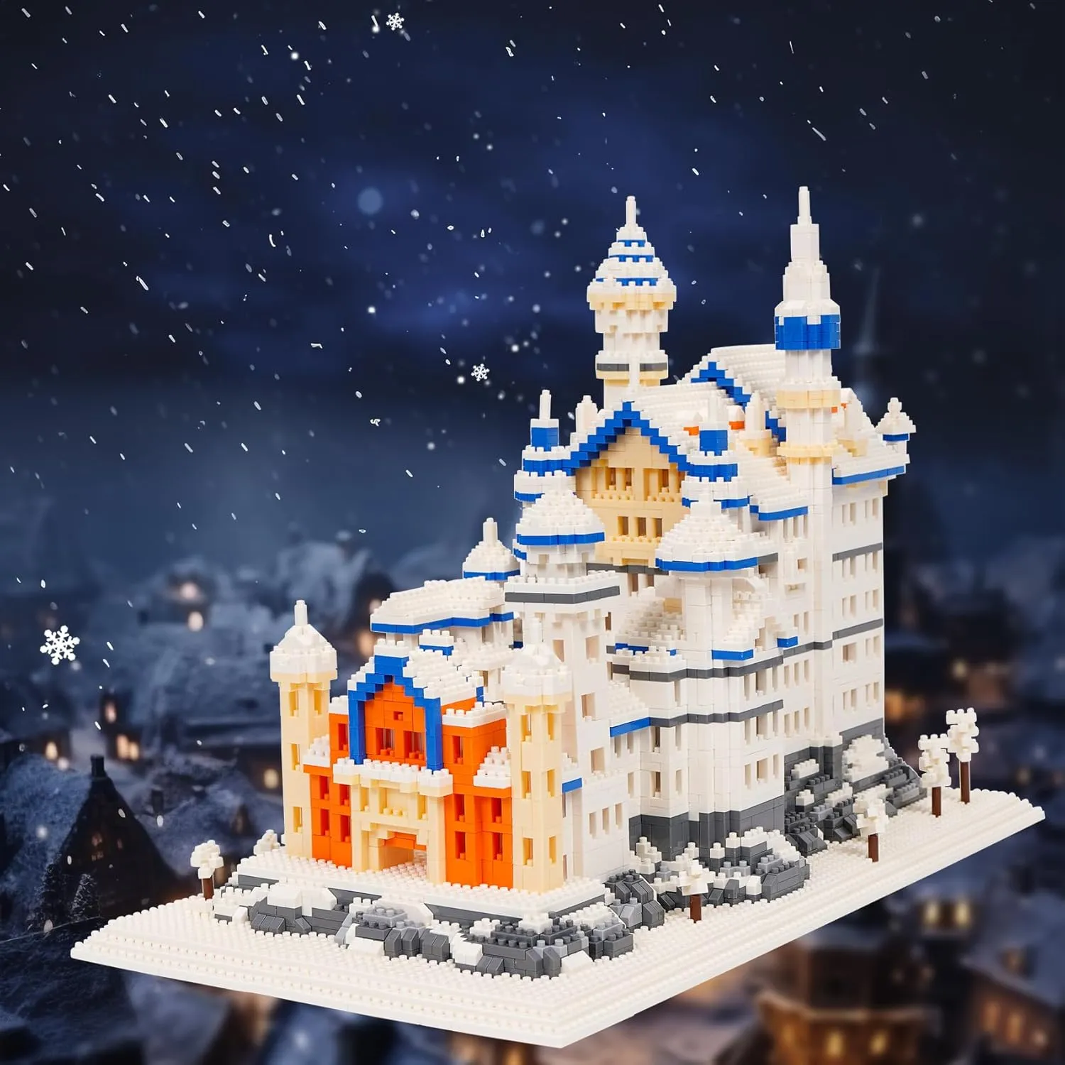 Building Block Set, Famous World Architecture Model Micro Building Blocks Neuschwanstein Castle Creative Building Blocks 4200 PCS