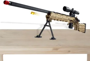 Building Blocks Gun Model Set - 1086 Pieces 1:1 Building Bricks Gun Toy, DIY Assembling Shootable Toys for Teens Boys Son Grandson Adults Sniper Military Hobby Collectors Christmas