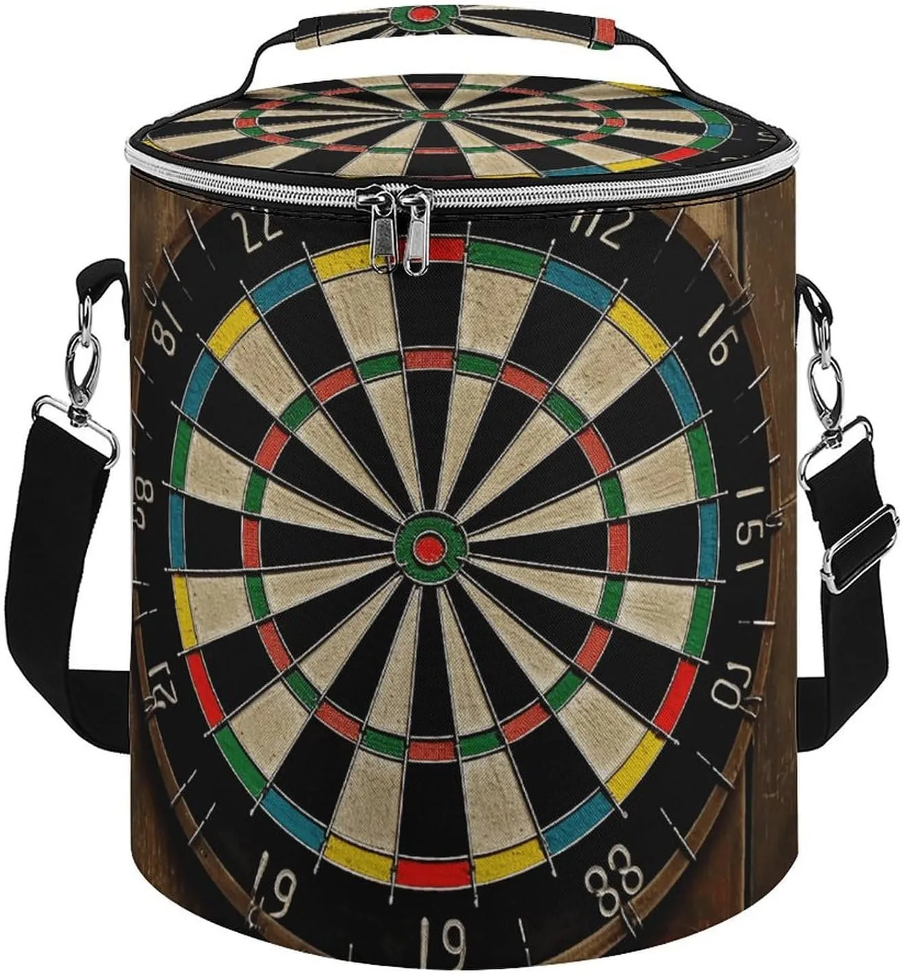 Camping Cooler Bag, Dart Board Print Portable Ice Pack Outdoor Cooler Bag Picnic Cooler Bag Foldable Cooler Bag, style