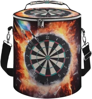 Camping Cooler Bag, Dart Board Print Portable Ice Pack Outdoor Cooler Bag Picnic Cooler Bag Foldable Cooler Bag, style