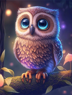Challenging Puzzle 1000 Pieces for Adult - Jigsaw Puzzles，Funny Wooden Puzzle, Toys Fantasy Glitter Owl Puzzles，Jigsaw Puzzle Intellectual Educational Toys,
