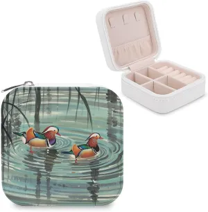 Chinese Style Mandarin Ducks Jewelry Case Organizer Jewelry Holder Organizer Jewelry Boxes
