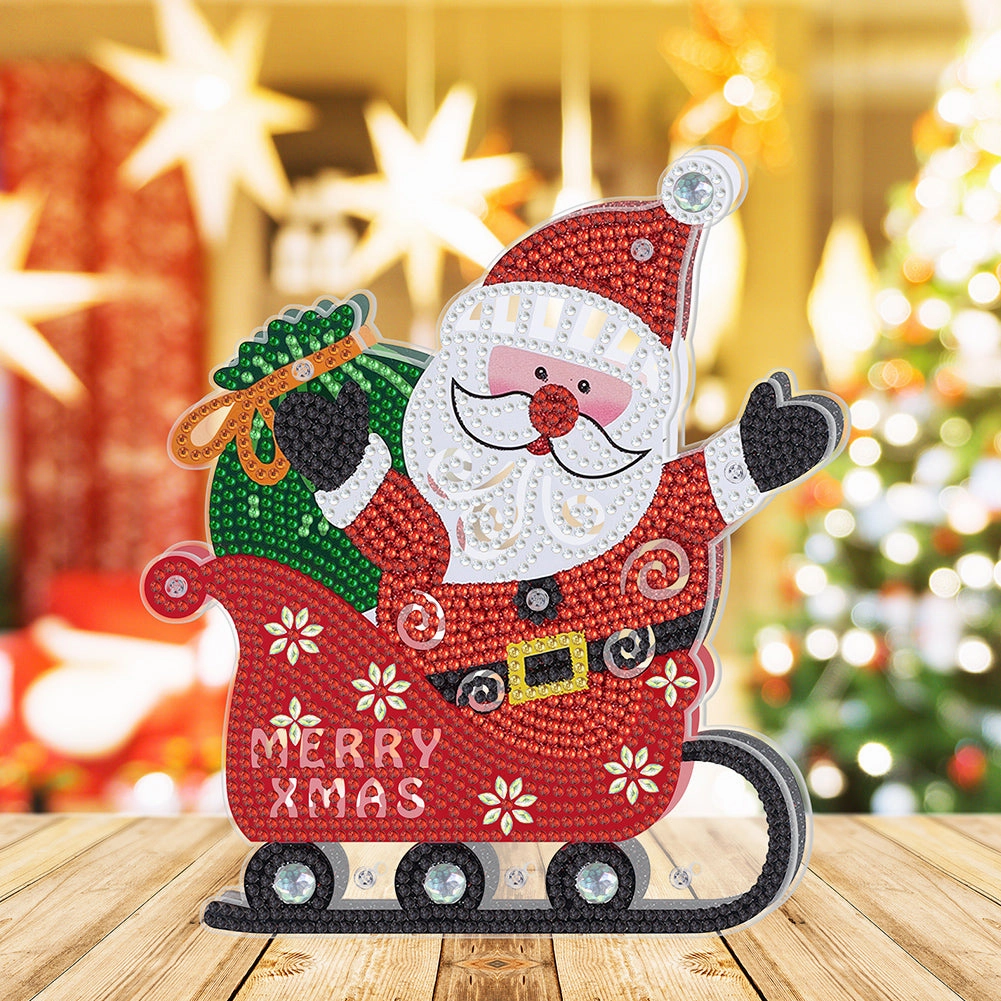 Christmas-Night Light DIY Diamond Art Lamp