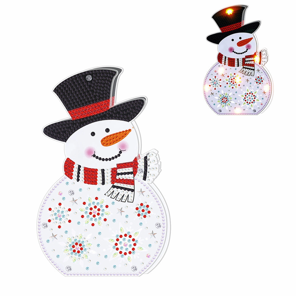 Christmas-Night Light DIY Diamond Art Lamp