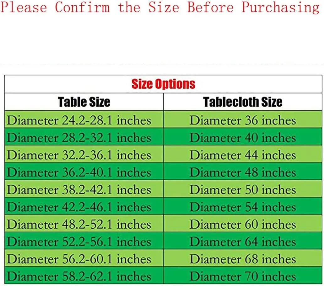 Circular Elastic Edge Fitting Tablecloth Traditional Artwork with Floral Patterns Kitchen Circular for Outdoor and Indoor Resistant Wrinkle Geometry Fits up 42"-46" Diameter Tables Black White