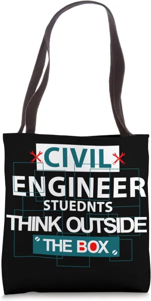 Civil Engineer Students Creative Thinker Engineering Love Tote Bag