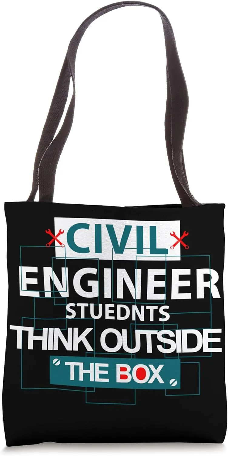 Civil Engineer Students Creative Thinker Engineering Love Tote Bag