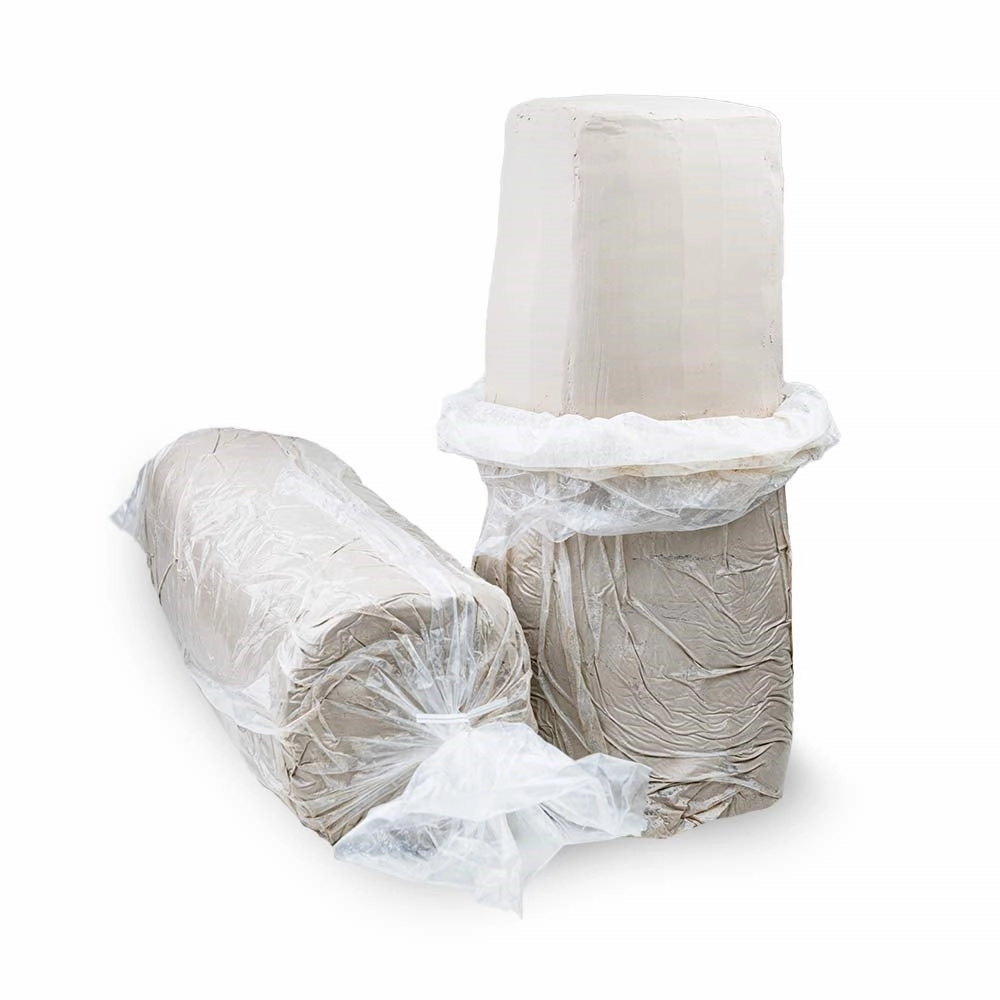 Classic Mass White With Silica Sand Earthenware Moist Clay - 50Lb Box - Delivered Price