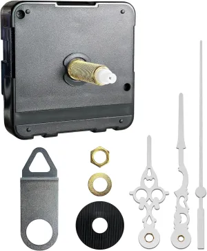 Clock Hands and Motor Kit White Rustic Handles 8 Set 23mm/0.91in Thread Length Extra Long Shaft Mechanisms 3 Sets Movement Battery Operated Timezone Clocks Motors Mechanism Replacement Hardware