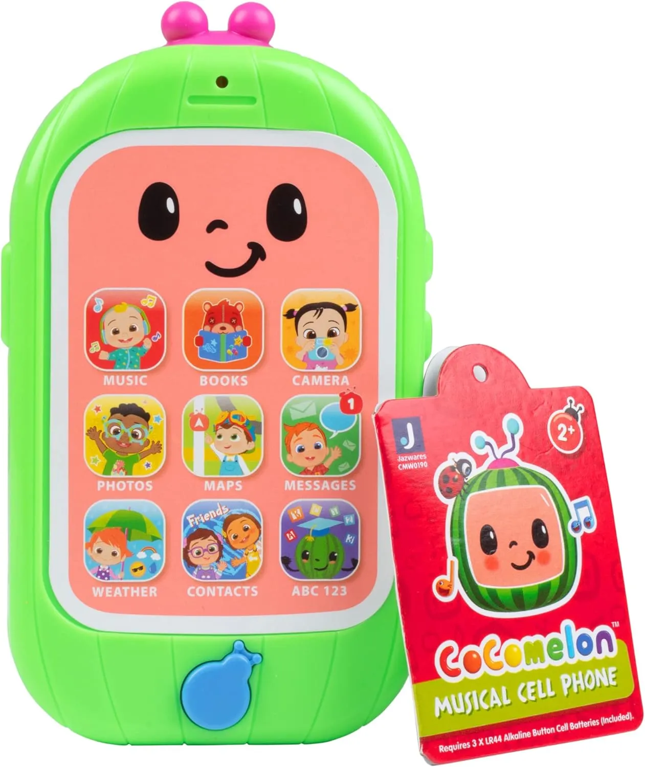 CoComelon Musical Cell Phone & Camera 2-Pack - Interactive Pretend Tech Learning Toy w/ Lights, Sounds & Music - Officially Licensed - Gift for Preschoolers and Kids - 2 