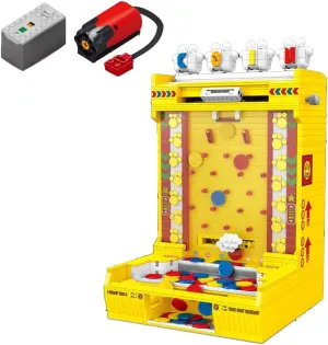 Coin Pusher Machine Building Kits- Tabletop Game with Lights and Sounds，Includes 54 Play Coins,Suitable for Collection and Gift Giving