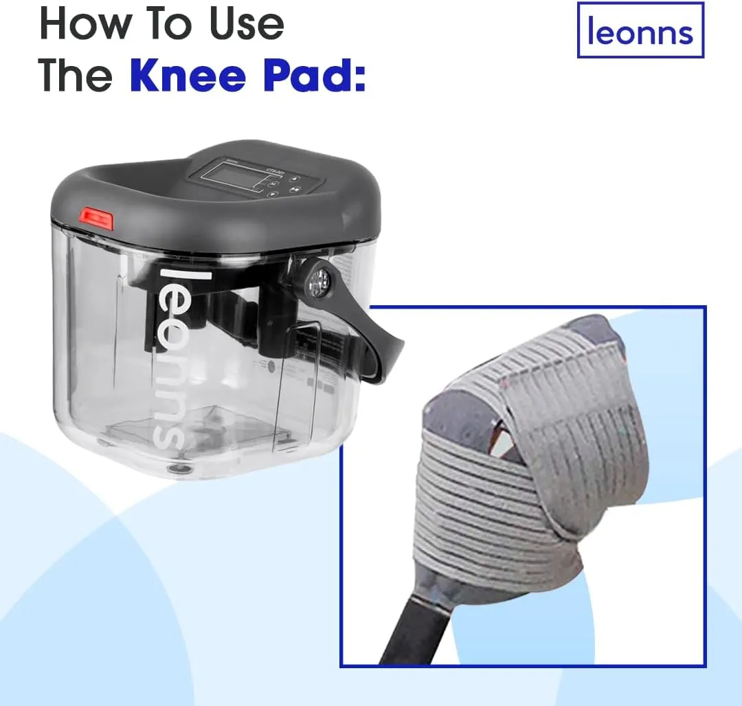 Cold Therapy Machine with Programmable Timer - Knee Recovery Ice Machine with Knee Compression Pad - Cryotherapy Machine and Knee Pad Included for Post-Surgery