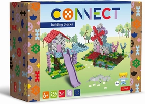 Connect Trefl 2-in-1 Construction Bricks, Tree House/Mill – 255 Pieces: 250 Building Bricks   5 Construction Bricks, for Adults and Children from 6 Years