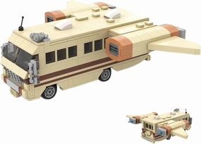 Curiouscog Eagle-5 Spaceship Building Block Set, Spaceballs Eagle Cars Blocks Kit with Cockpit, Creative Collectible Buildings Bricks Model Toys, Educational Building Bricks, Birthday Gift