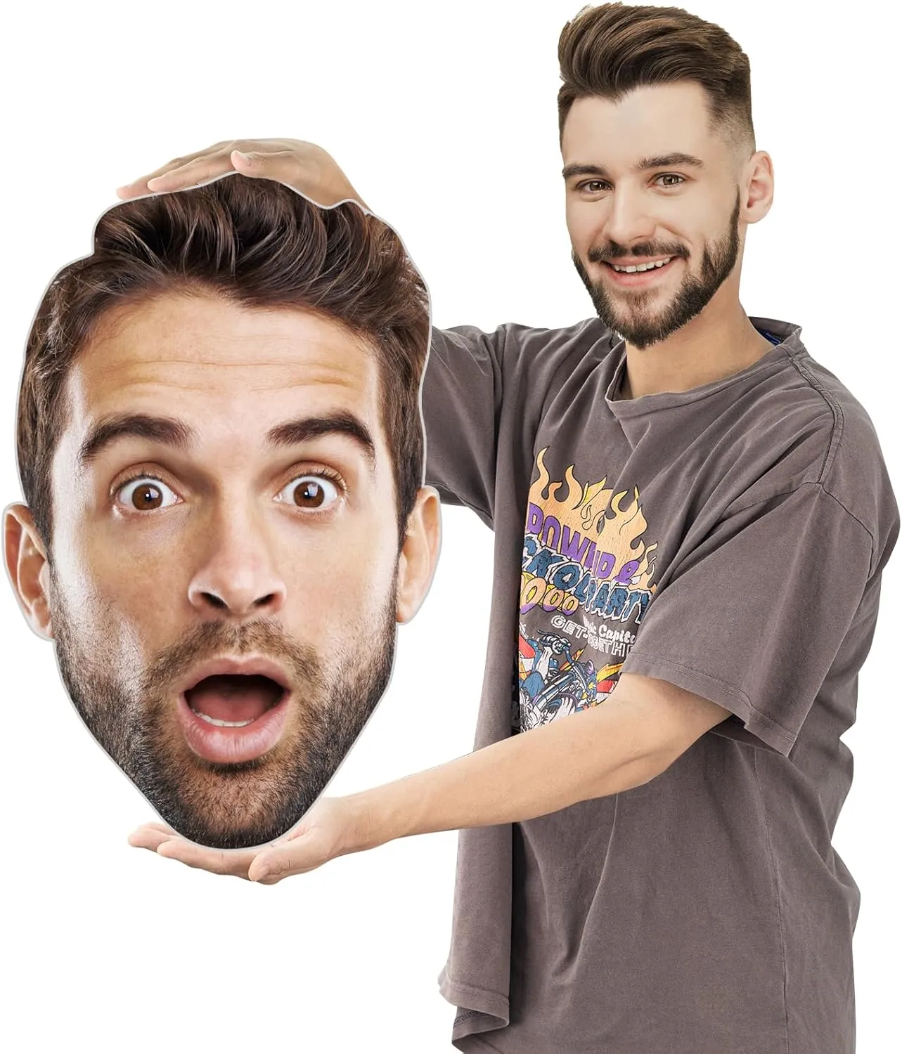 Custom Big Head Cutout, Customize Giant Fat Heads, Custom Photo, Fun Fathead Cardboard, Personalized Face Signs, 1 Piece, 24”, 30", 36", 48" Tall