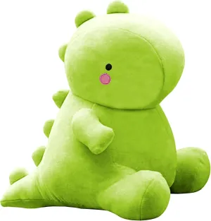 Cute Dinosaur Plush Toys, Fat Dinosaur Stuffed Animals Toys Dolls, Soft Plush Stuffed Animal Dino Plushie, Birthday Gifts for Kids Girls Boys Green 20 inch
