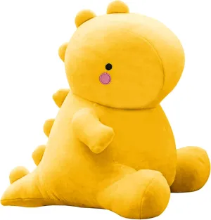 Cute Dinosaur Plush Toys, Fat Dinosaur Stuffed Animals Toys Dolls, Soft Plush Stuffed Animal Dino Plushie, Birthday Gifts for Kids Girls Boys Yellow 20 inch