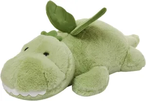 Cute Green Giant Dinosaur Stuffed Animal Plush Pillow:Soft Dinosaur Animal Hugging Pillow, Dino Body Plushie Toy Doll,Large Plush for Kawaii Gifts for Girls Boys Kids Birthday,Christmas 25in