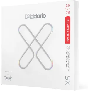 D'Addario Bajo Quinto Strings - XS Phosphor Bronze Coated Strings - XSAPB2678 - Developed with Taylor Guitars - 10 String Set