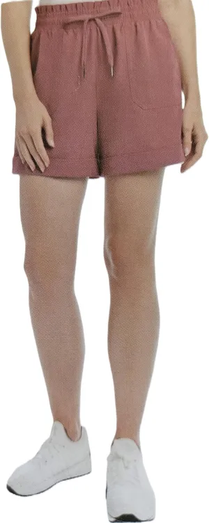 Danskin Womens' Woven Paperbag Shorts (US, Alpha, X-Large, Regular, Regular, Cosmic Clay)