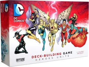 DC Deck-Building Game: Heroes Unite- Play as Hawkman, Nightwing,and Bat Girl from the DC Multiverse- Super Hero Board Game- For 2 to 5 Players - Ages 15 