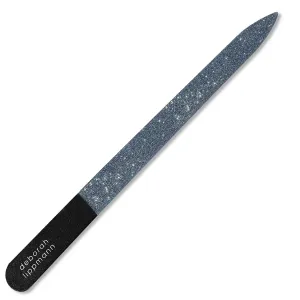 Deborah Lippmann Nail File | Emery Board for Manicure, Pedicure, Buffering | Fine Diamond Ceramic, Stainless Steel Reusable Fingernail Tool | 5-Inch