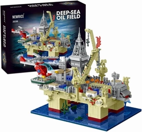 Deep Sea Oil Field Architecture Building Kit, MOC Modular Buildings Fun Gift Idea for Kids and Adults(1962 pcs)