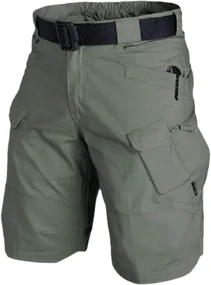 Depslee Waterproof Tactical Shorts for Men Hiking Fishing Breathable Quick Dry Cargo Shorts with Multi Pockets(NO Belt)