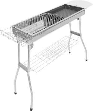 Detachable Camping Grill Portable Barbecue Stove Stainless Steel Outdoor Barbecue Accessory Easy to Store