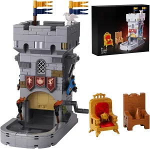 Dice Tower Dice Tray Set Building Blocks Sets Toys, DND Dice Building Kits, Model Collection Decor, Gifts Idea for Adult Fans (481 Pcs)