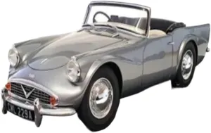 Die Cast Vehicle 1/18 for Jaguar Daimler SP250 Dart Gray Roadster Model Diecast Alloy Car Model Classic Antique Car Models Mini Cars Replica