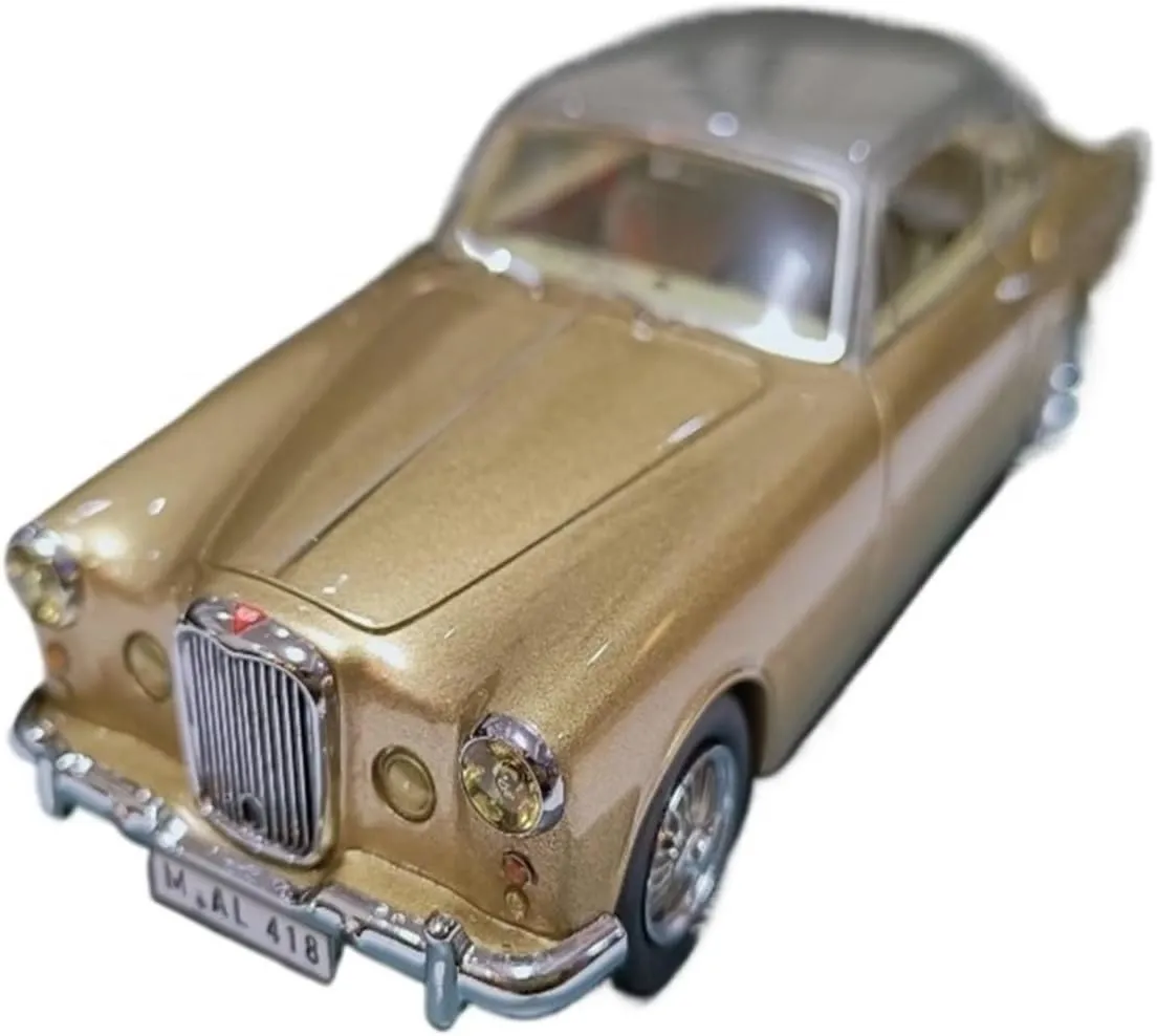 Die Cast Vehicle 1/43 for Alvis TE21 Sedan 1960 Gold Resin Simulation Sedan Model Diecast Alloy Car Model Mini Car Model Mini Cars Replica
