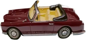 Die Cast Vehicle 1/43 for Facel Vega FV1b 1958 Coupe Convertible Model Diecast Metal Antique Classic Car Exquisite Car Models Mini Cars Replica